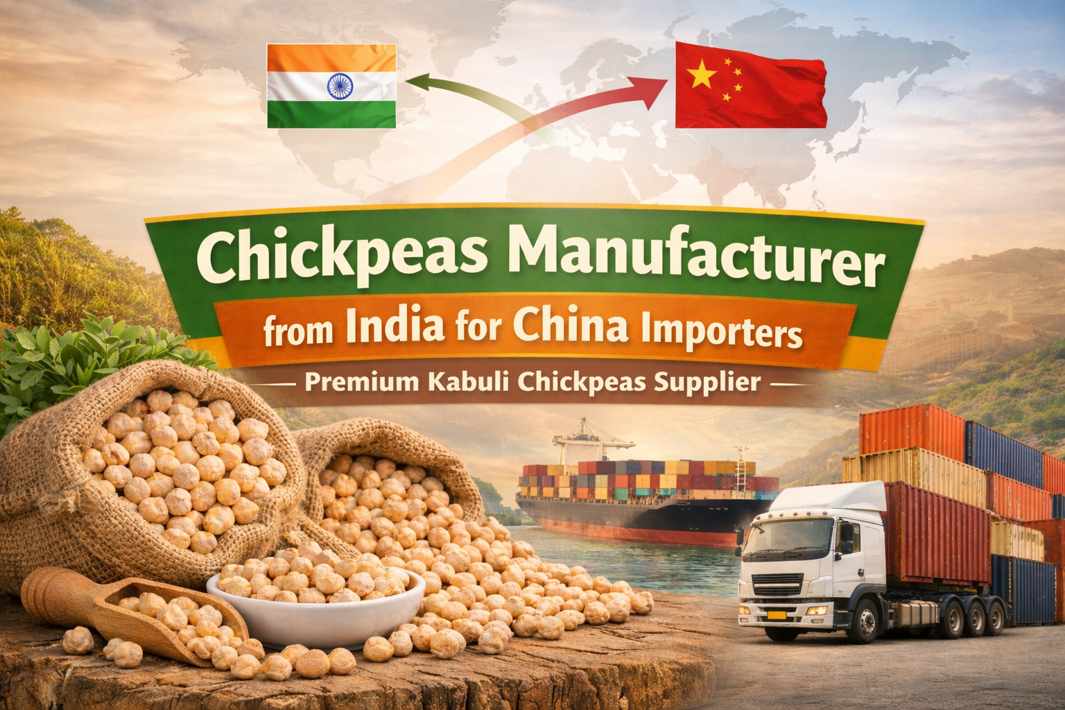 Chickpeas Manufacturer from India for China Importers