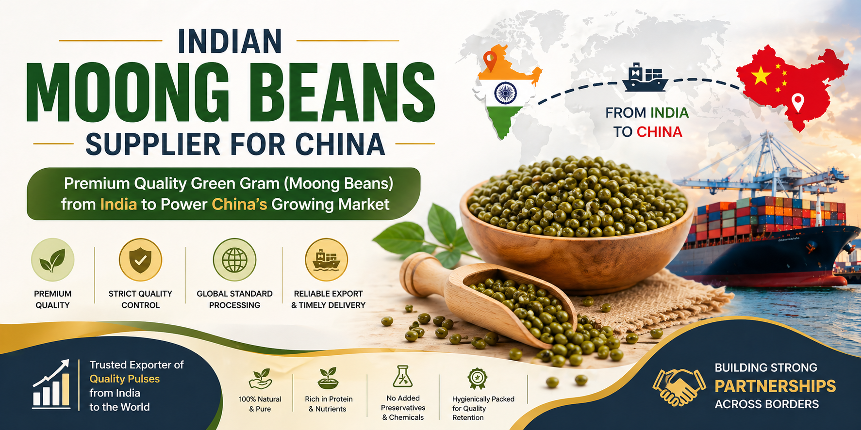 Indian Moong Beans Supplier for China