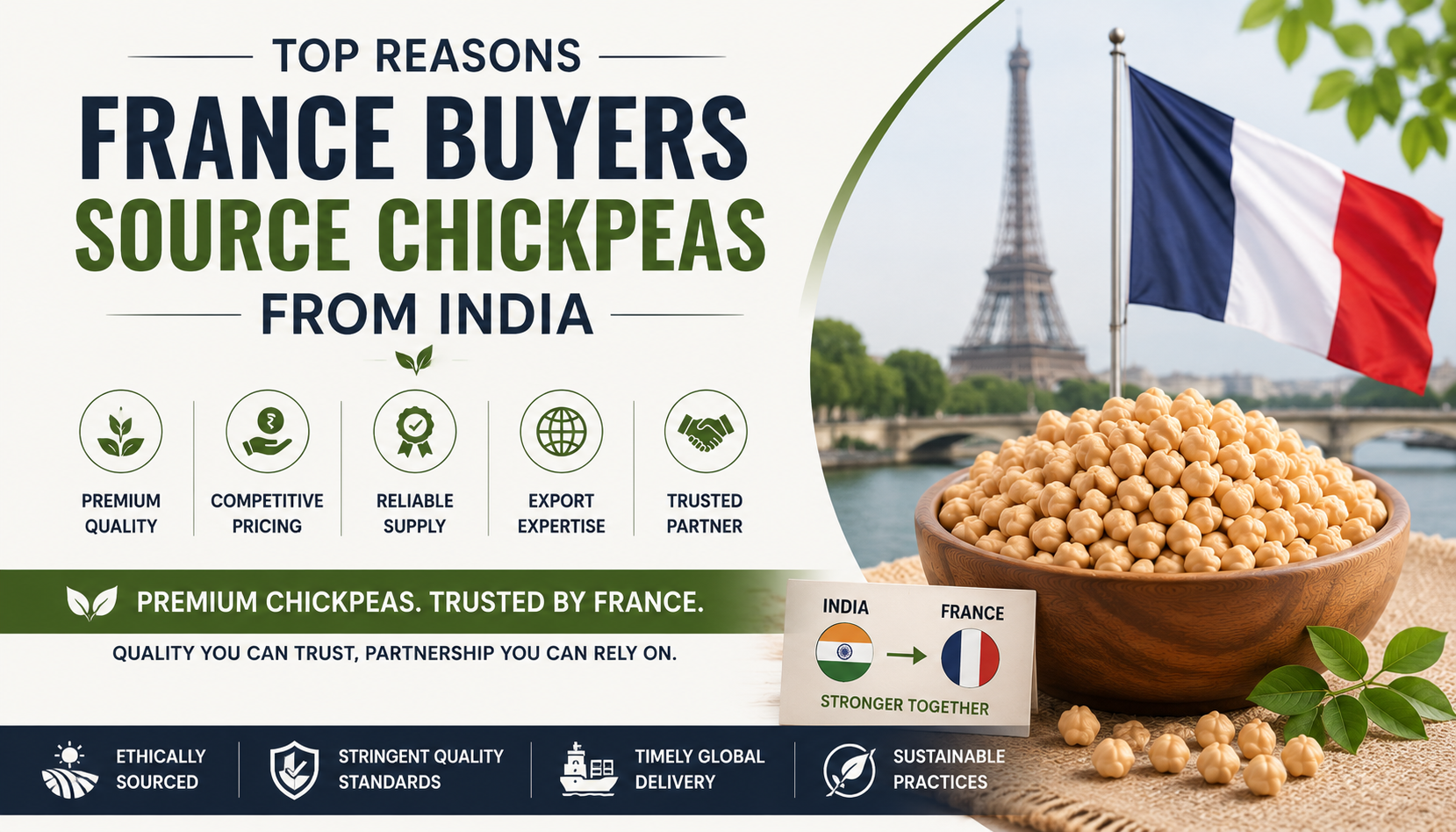 Top Reasons France Buyers Source Chickpeas from India Top Reasons France Buyers Source Chickpeas from India