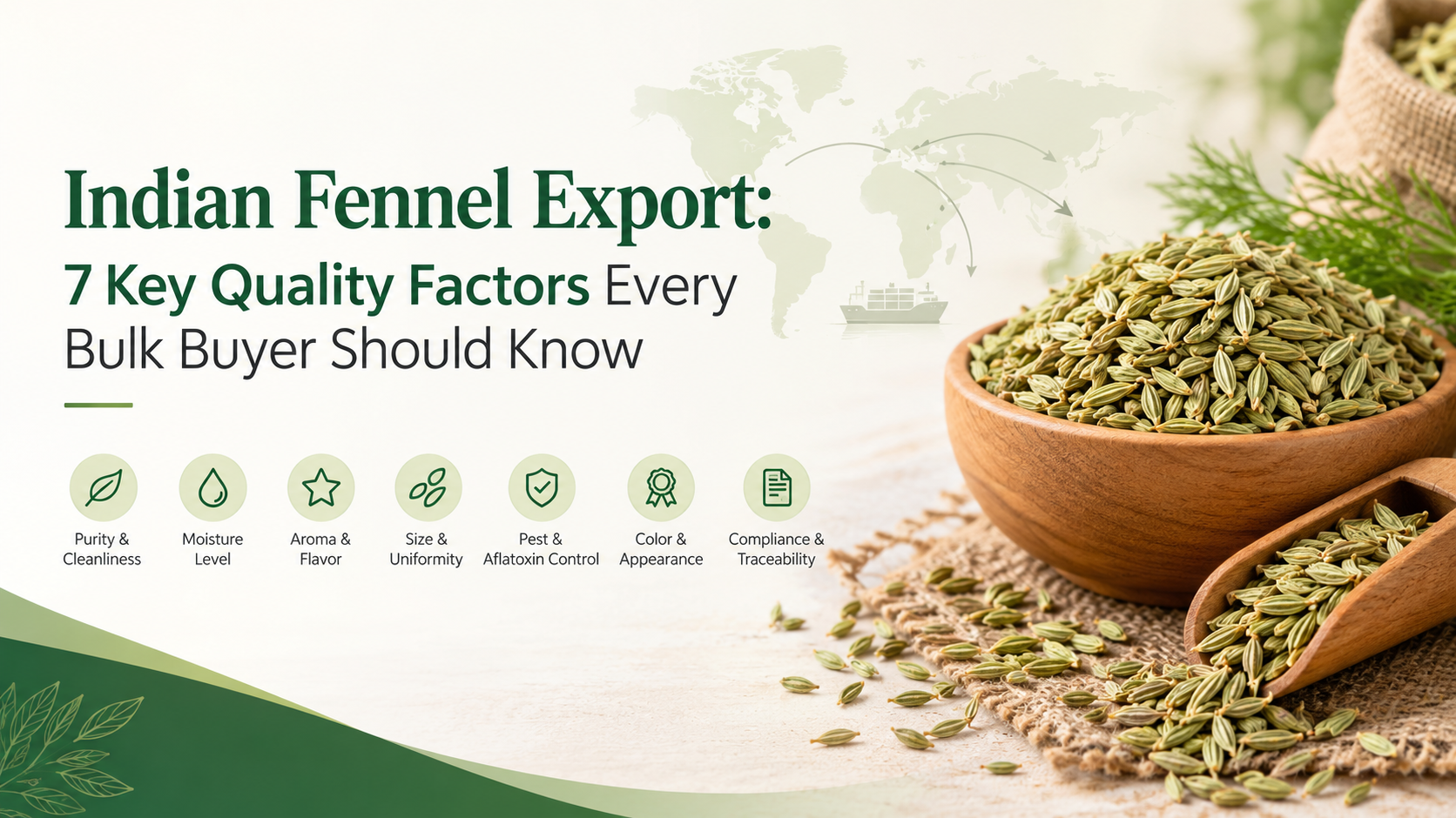Indian Fennel Export: 7 Key Quality Factors Every Bulk Buyer Should Know Indian Fennel Export: 7 Key Quality Factors Every Bulk Buyer Should Know
