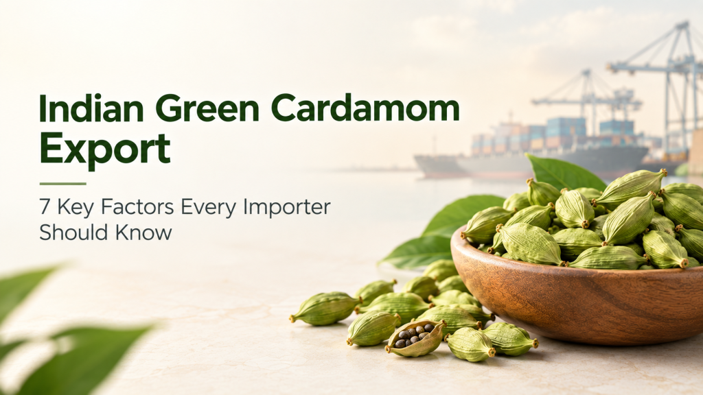 Indian green cardamom export for international importers