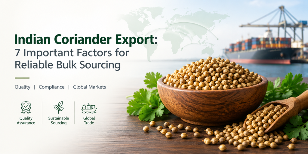 Indian coriander export for international bulk buyers