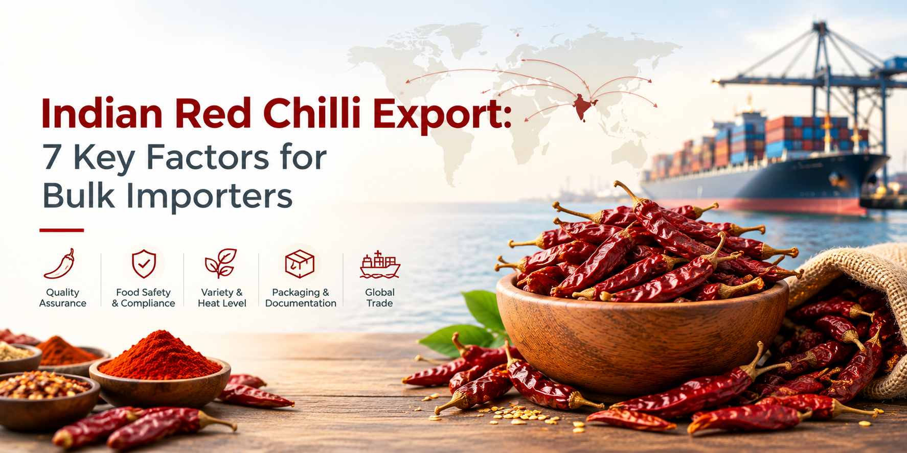 Indian Red Chilli Export: 7 Key Factors for Bulk Importers Indian Red Chilli Export: 7 Key Factors for Bulk Importers