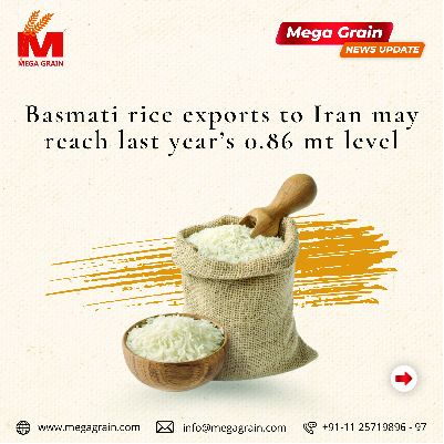 Basmati rice exports to Iran may reach last year’s 0.86 mt level