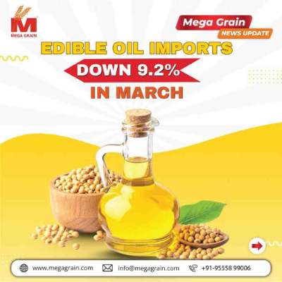 India&rsquo;s Edible Oil Imports Drop 9.2% in March Amid Global Market Pressures
