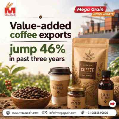 India's Value-Added Coffee Exports Rise 46% in Three Years