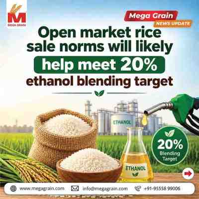 India Revises Rice Sale Norms to Support 20% Ethanol Blending Target for 2026&ndash;27